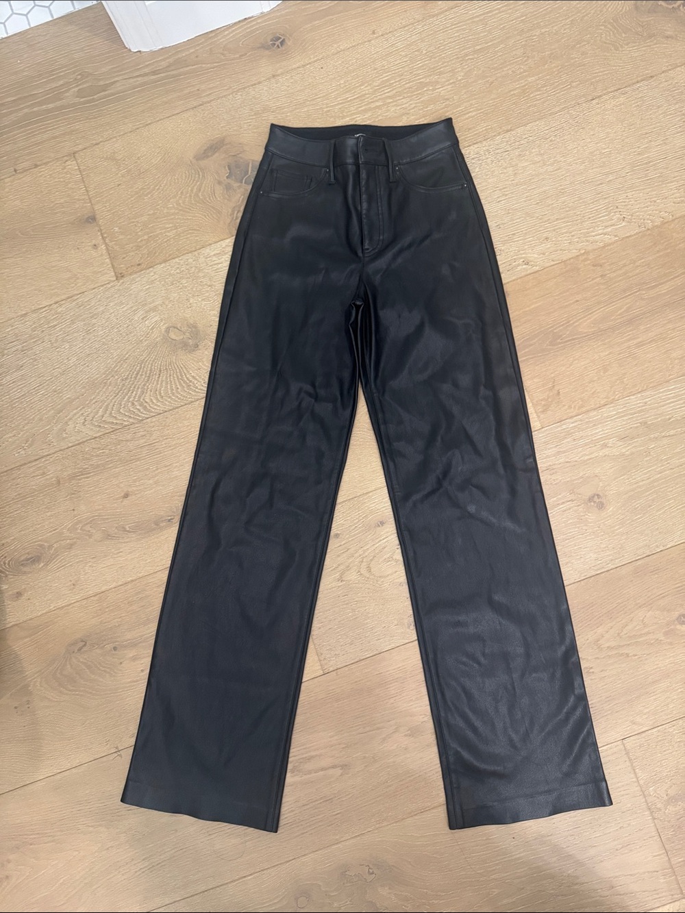 Express Black leather high waisted Pants